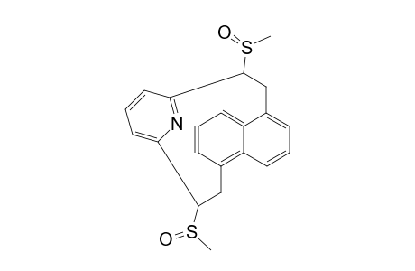 1,12-bis(methylthio)[2](1,5)naphthaleno[2](2,6)pyridinophane-s,s'-dioxide