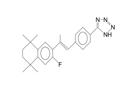 trans-2-(1,1,4,4-Tetramethyl-7-fluoro-6-tetralinyl)-1-(4-tetrazolyl-phenyl)-propene