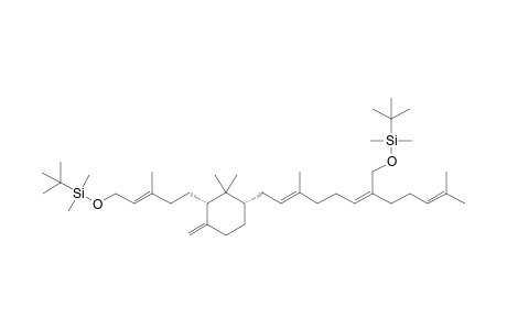 (2S,4S)-1-[(E)-5'-(t-Butyldimethylsilyloxy)-3'-methyl-3'-pentenyl]-4-[(2''E,6''Z)-7''-(t-butyldimethylsilyloxy)methyl-3'',11''-dimethyl-2'',6'',10''-dodecatrienyl]-3,3-dimethyl-1-methylenecyclohex