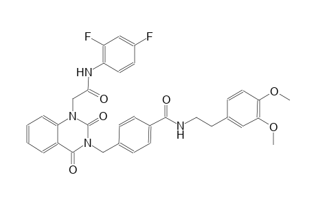 4-[(1-[2-(2,4-difluoroanilino)-2-oxoethyl]-2,4-dioxo-1,4-dihydro-3(2H)-quinazolinyl)methyl]-N-[2-(3,4-dimethoxyphenyl)ethyl]benzamide