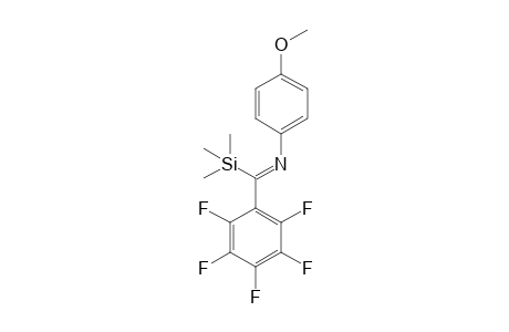 N-(4-Methoxyphenyl)-N-[pentafluorophenyl(trimethylsilyl)methylene]amine