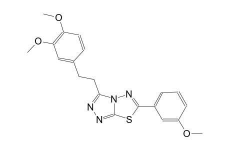 [1,2,4]triazolo[3,4-b][1,3,4]thiadiazole, 3-[2-(3,4-dimethoxyphenyl)ethyl]-6-(3-methoxyphenyl)-