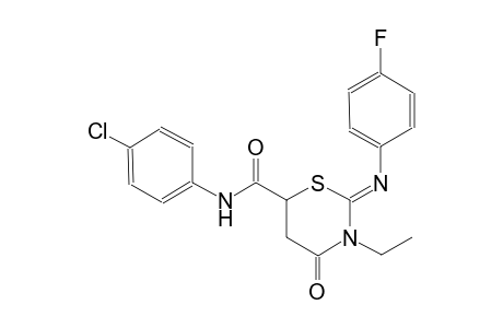 2H-1,3-thiazine-6-carboxamide, N-(4-chlorophenyl)-3-ethyl-2-[(4-fluorophenyl)imino]tetrahydro-4-oxo-, (2Z)-