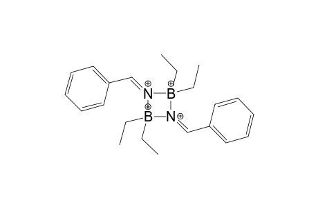 1,3-Dibenzylidene-2,2,4,4-tetraethyl-1,3,2,4-diazoniadiboratetidine