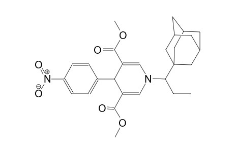 3,5-pyridinedicarboxylic acid, 1,4-dihydro-4-(4-nitrophenyl)-1-(1-tricyclo[3.3.1.1~3,7~]dec-1-ylpropyl)-, dimethyl ester
