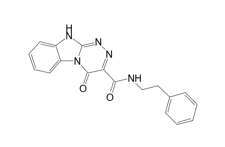 4-keto-N-phenethyl-1H-[1,2,4]triazino[4,3-a]benzimidazole-3-carboxamide