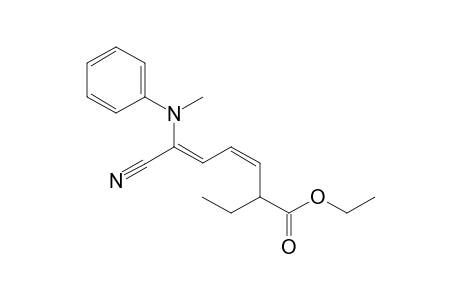 (Z)-Ethyl 7-cyano-7-(N-methylanilino)hepta-4,6-diene-3-carboxylate