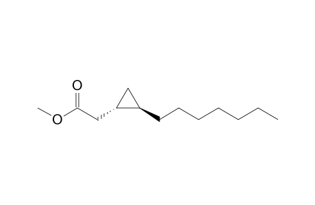 Methyl 2-[(1R,2S)-2-(heptylcyclopropyl]-acetate
