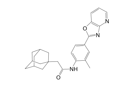 2-(1-adamantyl)-N-(2-methyl-4-oxazolo[4,5-b]pyridin-2-yl-phenyl)acetamide