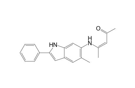 (Z)-4-(5-Methyl-2-phenyl-1H-indol-6-yl)aminopent-3-en-2-one