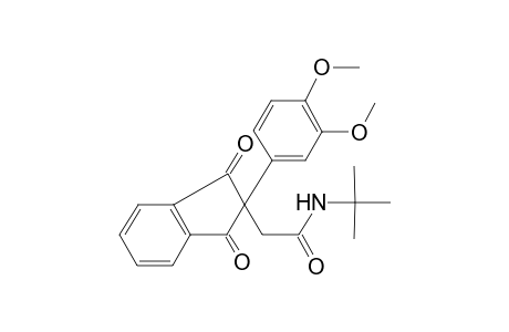 Acetamide, N-(tert-butyl)-2-[2-(3,4-dimethoxyphenyl)-1,3-dioxoindan-2-yl]-