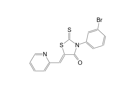 (5Z)-3-(3-bromophenyl)-5-(2-pyridinylmethylene)-2-thioxo-1,3-thiazolidin-4-one