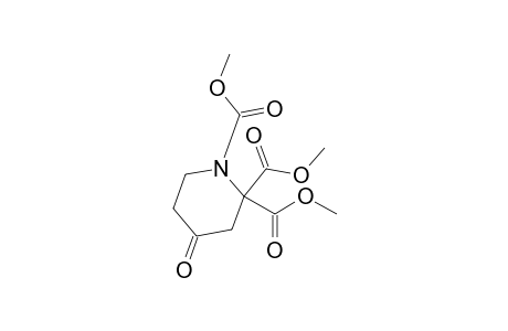 Dimethyl N-(methoxycarbonyl)-4-oxopiperidine-2,2-dicarboxylate