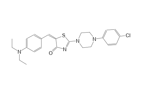 (5E)-2-[4-(4-chlorophenyl)-1-piperazinyl]-5-[4-(diethylamino)benzylidene]-1,3-thiazol-4(5H)-one