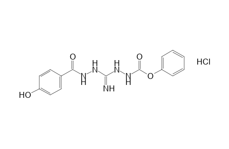 1-(carboxyamino)-3-(p-hdyroxybenzamido)guanidine, phenyl ester, monohydrochloride