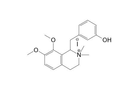 7,8-Dimethoxy-1-(m-hydroxybenzyl)-2,2-dimethyl-1,2,3,4-tetrahydroisoquinolinium-Iodide