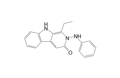 1-Ethyl-2-phenylamino-2,9-dihydro-.beta.-carbolin-3-one