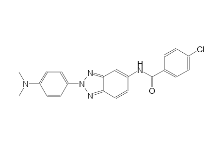4-chloro-N-{2-[4-(dimethylamino)phenyl]-2H-1,2,3-benzotriazol-5-yl}benzamide
