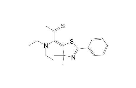 2-Propanethione, 1-(diethylamino)-1-(4,4-dimethyl-2-phenyl-5(4H)-thiazolylidene)-