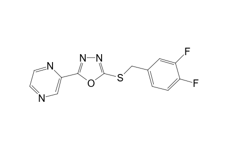2-(5-(3,4-Difluorobenzylthio)-1,3,4-oxadiazol-2-yl)pyrazine