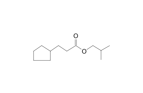 Isobutyl 3-cyclopentylpropanoate