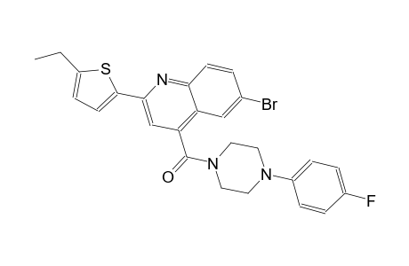6-bromo-2-(5-ethyl-2-thienyl)-4-{[4-(4-fluorophenyl)-1-piperazinyl]carbonyl}quinoline