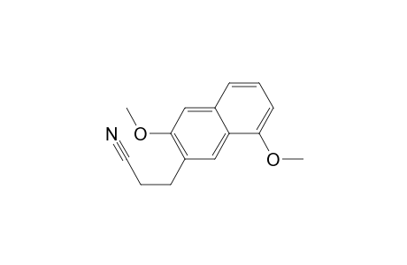 3-(3,8-dimethoxy-2-naphthalenyl)propanenitrile