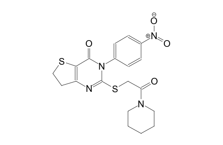 thieno[3,2-d]pyrimidin-4(3H)-one, 6,7-dihydro-3-(4-nitrophenyl)-2-[[2-oxo-2-(1-piperidinyl)ethyl]thio]-