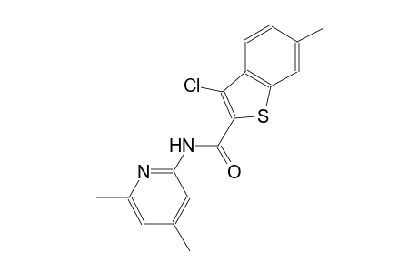 3-chloro-N-(4,6-dimethyl-2-pyridinyl)-6-methyl-1-benzothiophene-2-carboxamide