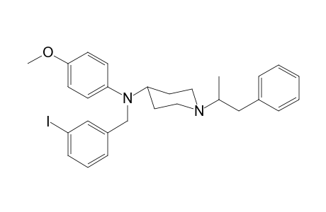 N-3-Iodobenzyl-N-4-methoxyphenyl-1-(1-phenylpropan-2-yl)piperidin-4-amine