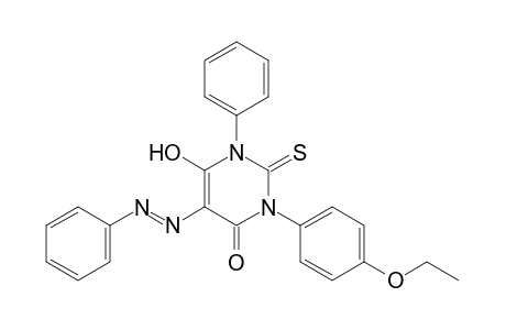 1-(p-ethoxyphenyl)-4-hydroxy-3-phenyl-5-(phenylazo)-2-thiouracil