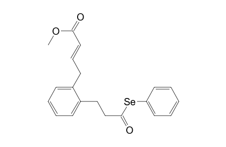 Methyl 4-[2-[3-oxo-3-(phenylseleno)propyl]phenyl]-2-butenoate