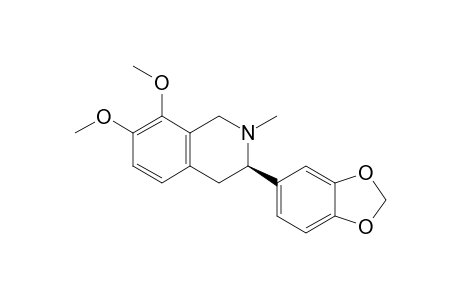 (3R)-7,8-Dimethoxy-2-methyl-3-(3,4-methylenedioxyphenyl)-1,2,3,4-tetrahydroisoquinoline