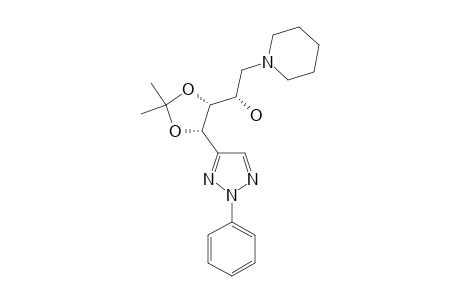 2-PHENYL-4-[D-ARABINO-3'-HYDROXY-O-1',2'-ISOPROPYLIDENE-4'-(PIPERIDIN-1-YL)-BUTYL]-2H-1,2,3-TRIAZOLE