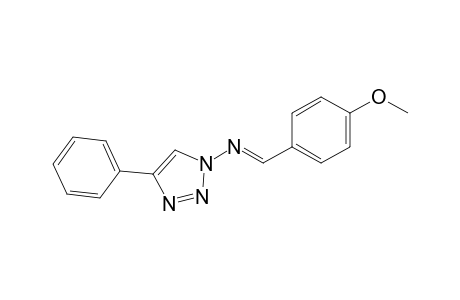 (E)-p-anisylidene-(4-phenyltriazol-1-yl)amine