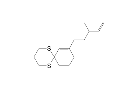 8-(3-Methylpent-4-en-1-yl)-1,5-dithiaspiro[5.5]undec-7-ene