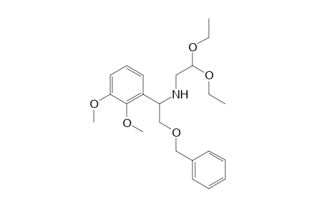4-{1'-[N-(2",2"-Diethoxyethyl)amino]-2'-(benzyloxy)ethyl}-1,2-dimethoxybenzene