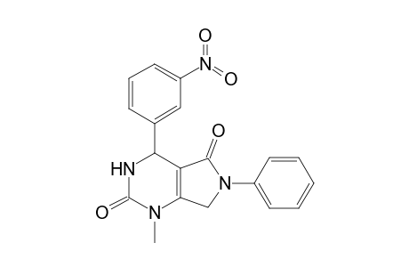 1H-Pyrrolo[3,4-d]pyrimidine-2,5-dione, 3,4,6,7-tetrahydro-1-methyl-4-(3-nitrophenyl)-6-phenyl-