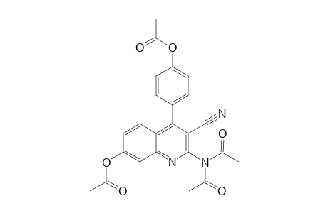 4-[7-(acetyloxy)-3-cyano-2-(diacetylamino)-4-quinolinyl]phenyl acetate