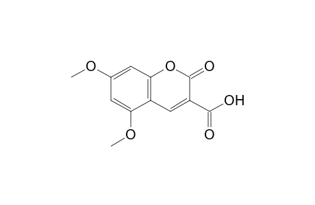 2-keto-5,7-dimethoxy-chromene-3-carboxylic acid