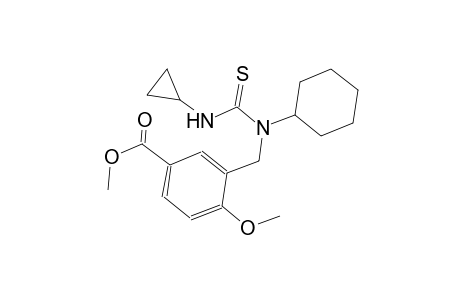 methyl 3-({cyclohexyl[(cyclopropylamino)carbothioyl]amino}methyl)-4-methoxybenzoate