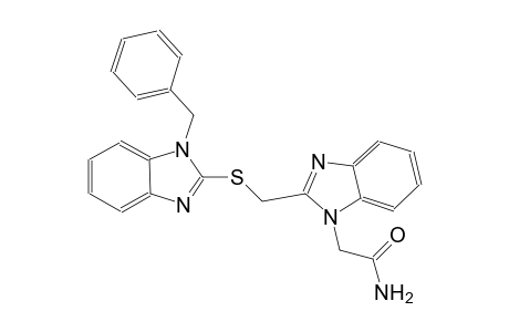 1H-benzimidazole-1-acetamide, 2-[[[1-(phenylmethyl)-1H-benzimidazol-2-yl]thio]methyl]-