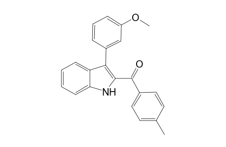 (3-(3-methoxyphenyl)-1H-indol-2-yl)(p-tolyl)methanone
