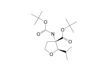 (TRANS)-TERT.-BUTYL-3-(TERT.-BUTOXYCARBONYLAMINO)-2-ISOPROPYLTETRAHYDROFURAN-3-CARBOXYLATE