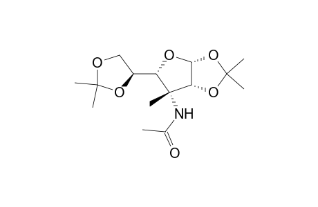 .alpha.-D-Glucofuranose, 3-(acetylamino)-3-deoxy-3-C-methyl-1,2:5,6-bis-O-(1-methylethylidene) -