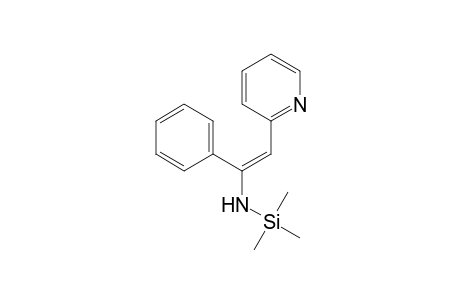 (E)-1-phenyl-2-(2-pyridinyl)-N-trimethylsilylethenamine