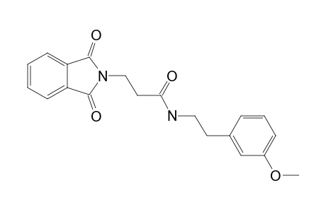 N-[2-(3-METHOXYPHENYL)-ETHYL]-3-PHTHALIMIDOPROPIONAMIDE