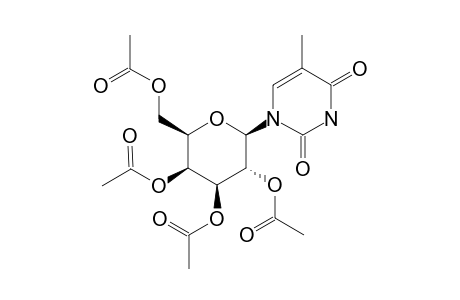 (2',3',4',6'-TETRA-O-ACETYL-BETA-D-GALACTOPYRANOSIDE)-THYMINE