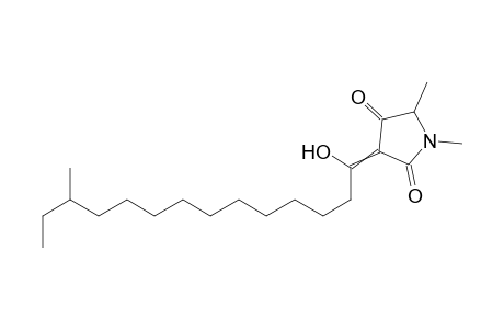 3-(1-Hydroxy-12-methyltetradecylidene)-1,5-dimethylpyrrolidine-2,4-dione