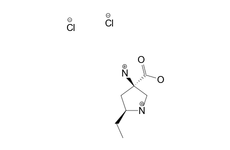 (2R,4S)-4-AMINO-4-CARBOXY-2-ETHYL-PYRROLIDINE-DIHYDROCHLORIDE